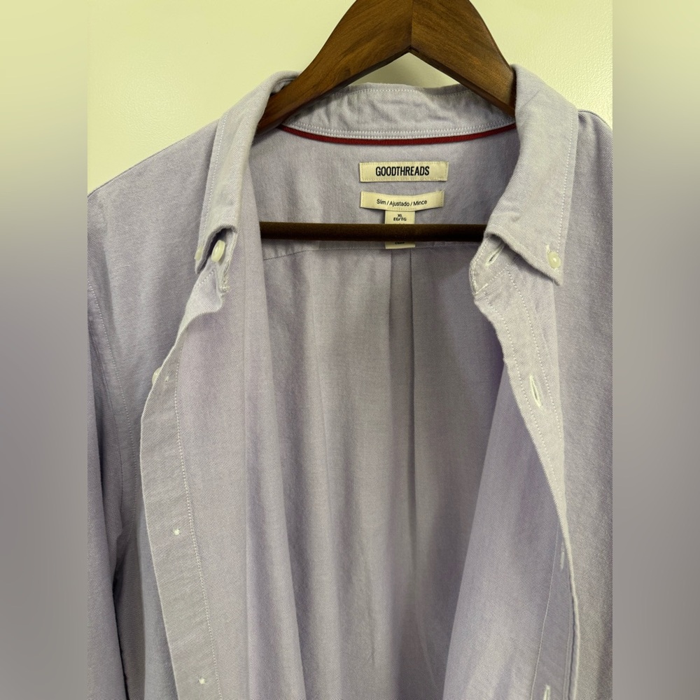 Men's Slim-Fit Long-Sleeve Oxford Shirt.
100% Cotton. Size: XL - Picture 4 of 9